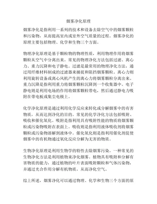 烟雾净化原理