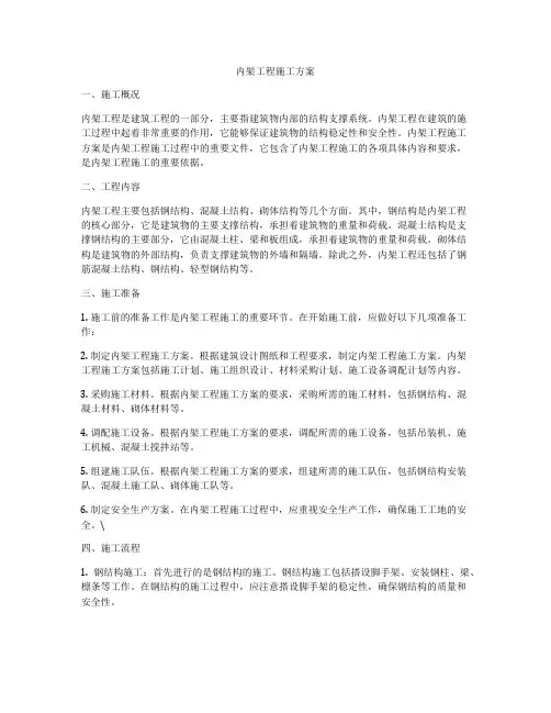 内架工程施工方案