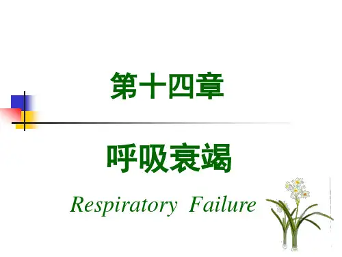 第十四章 肺功能不全