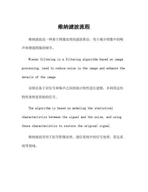 维纳滤波流程