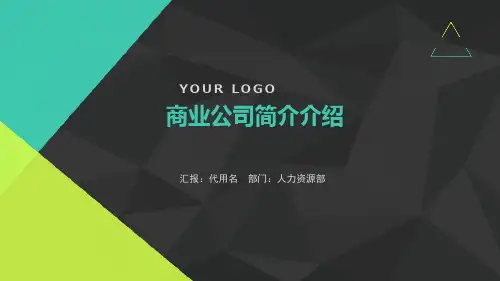 商业公司简介介绍PPT课件