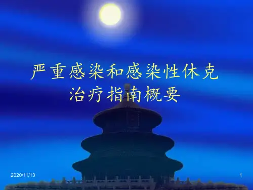 严重感染和感染性休克 ppt课件