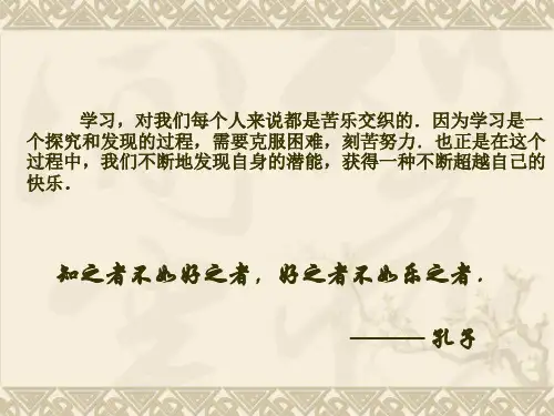 学习中的苦与乐PPT课件