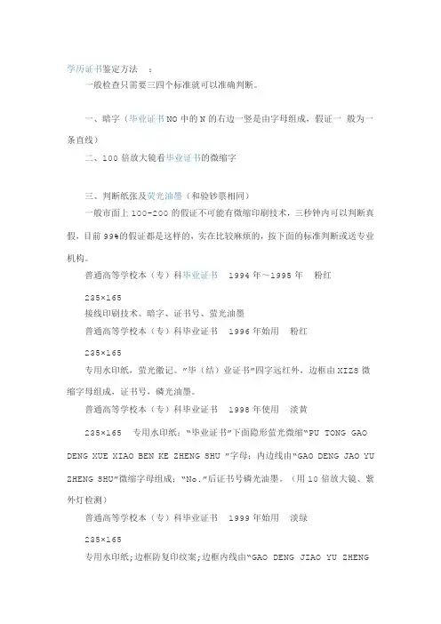 学士学位证怎么分辨真假