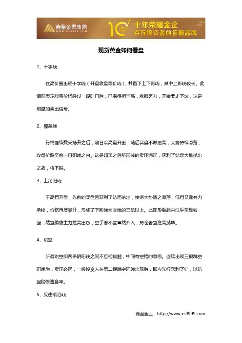 现货黄金如何看盘