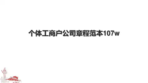 个体工商户公司章程范本107w.pptx