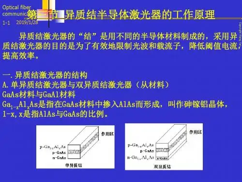 第三节异质结半导体激光器的工作原理53