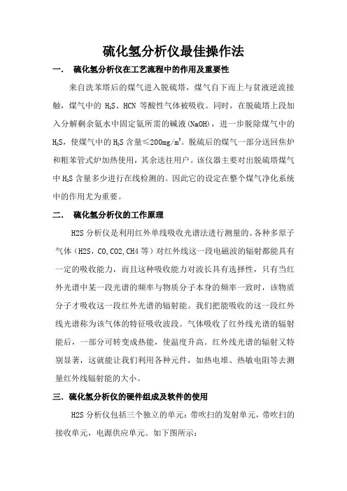 H2S分析仪最佳操作法