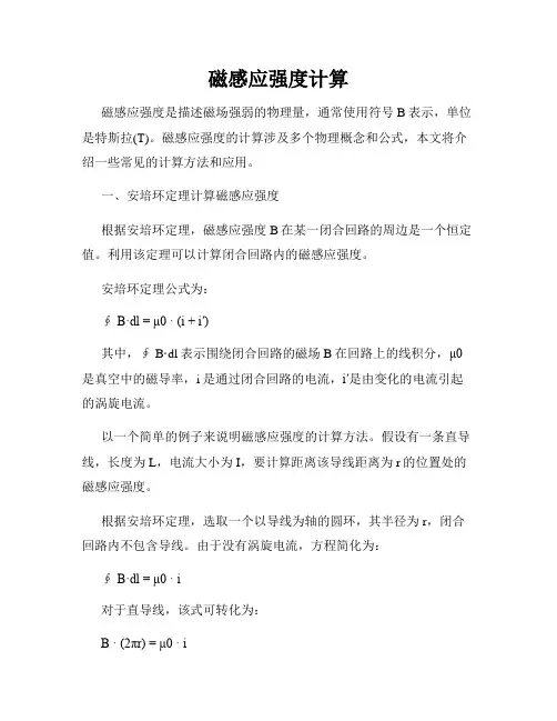 磁感应强度计算
