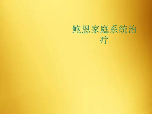 鲍恩家庭系统治疗