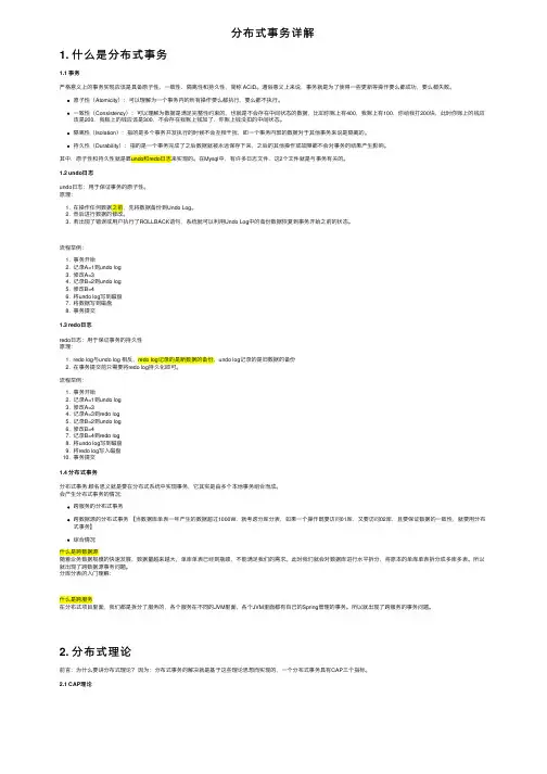 分布式事务详解