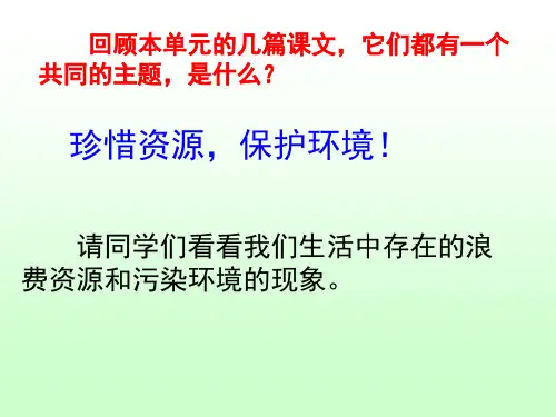 环保建议书最新课件