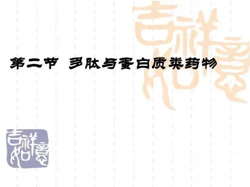 13-2多肽与蛋白质类药物