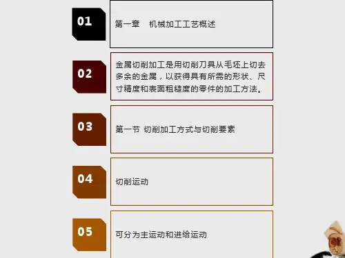机械加工工艺第一章机械加工工艺概述