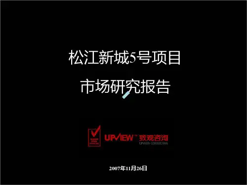 松江新城5号项目市场报告