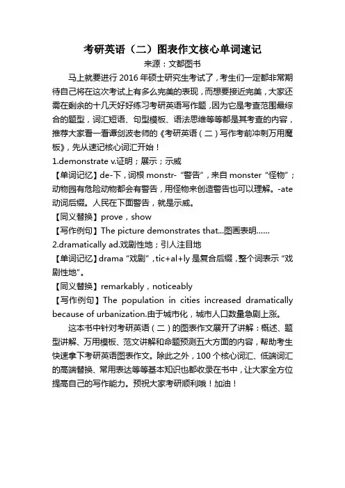 考研英语(二)图表作文核心单词速记