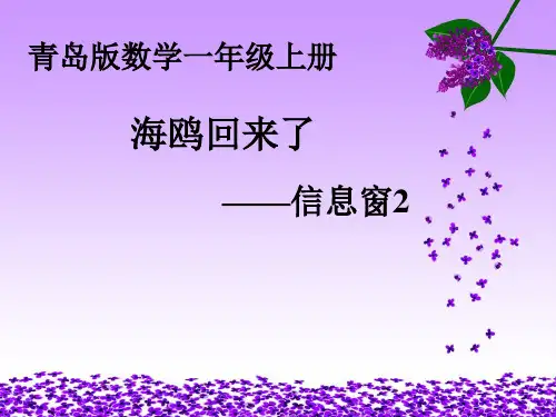海鸥回来了课件信息窗2