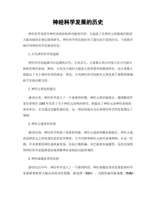 神经科学发展的历史