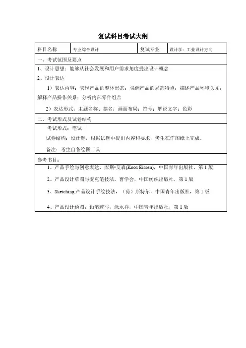 内蒙古工业大学2020年130500设计学-工业设计方向