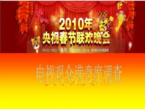 电视观众满意度调查(春晚)