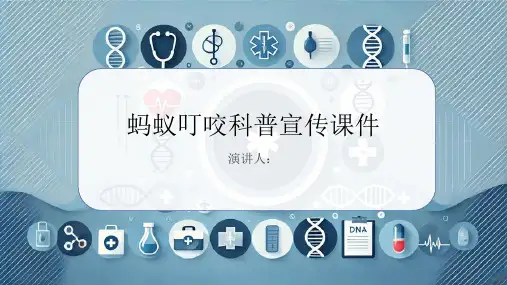 蚂蚁叮咬科普宣传课件