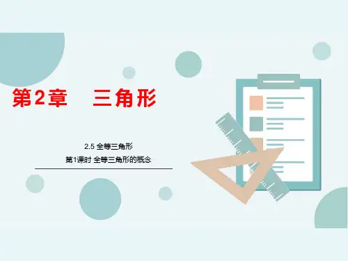 湘教版八年级数学上册全等三角形第1课时全等三角形的概念课件
