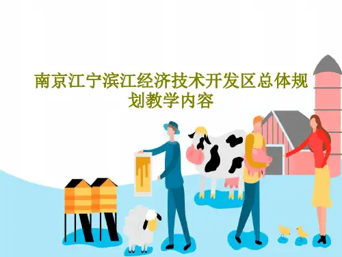 南京江宁滨江经济技术开发区总体规划教学内容共52页