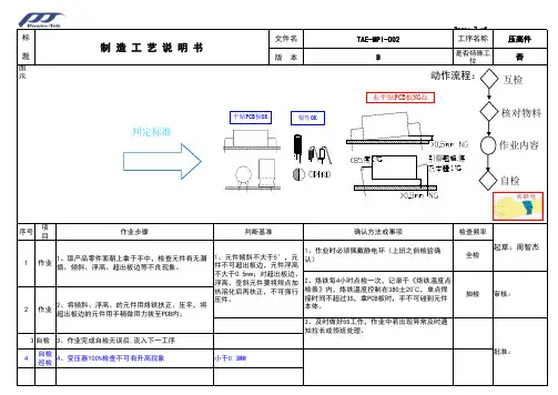 适配器组装作业指导书MPI