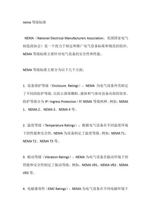 nema等级标准