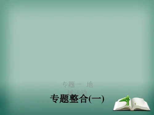 【精品】2019高考地理浙江选考新增分二轮课件：专题一地球运动专题整合(一)