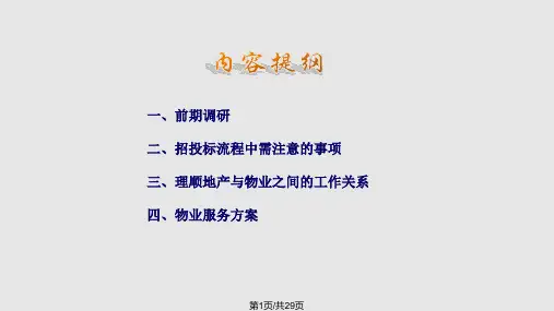 新项目前期工作指引PPT课件