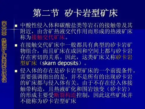 第六章 第二节 矽卡岩型矿床