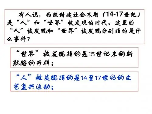 人民版高中历史必修三6.2《神权下的自我》精品教学课件(55张)(共55张PPT)