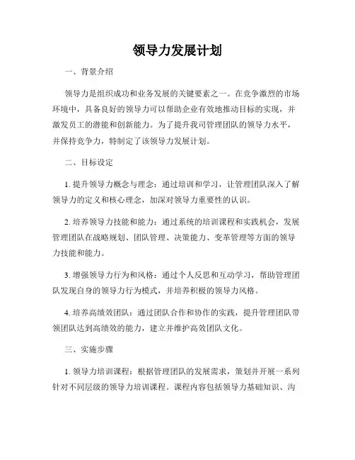 领导力发展计划