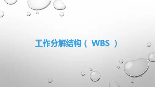 工作分解结构(WBS)精品课件
