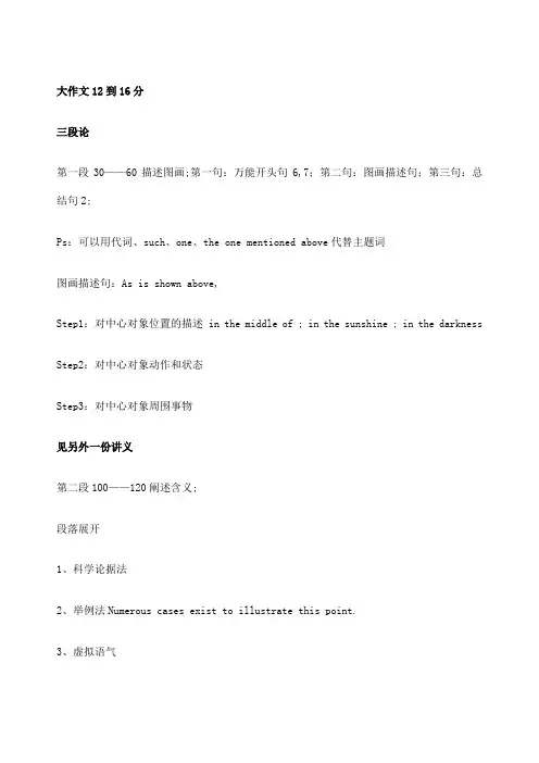 何凯文考研英语十五大背诵句