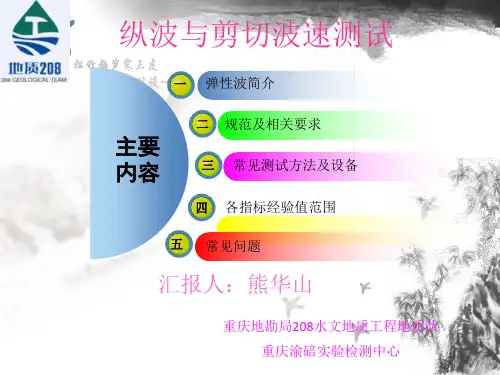 纵波与剪切波速测试