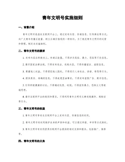 青年文明号实施细则