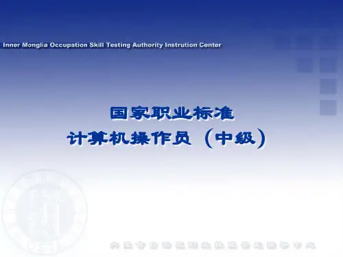 计算机操作员国家职业标准(中级)