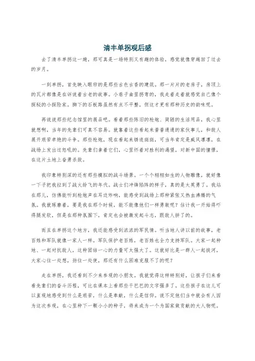 清丰单拐观后感