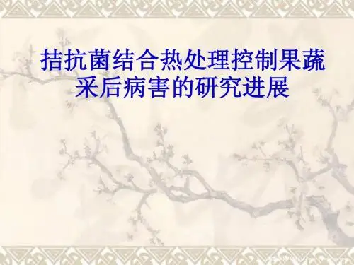拮抗菌控制果蔬采后病害的研究进展