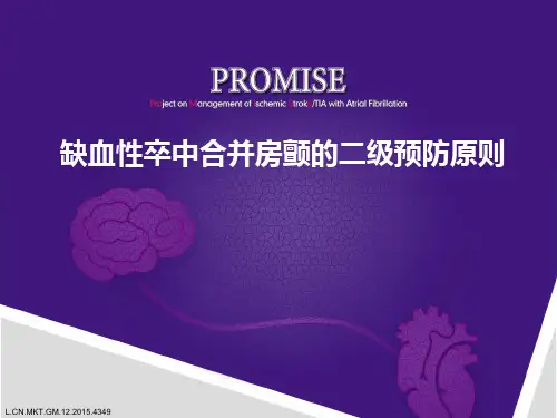 缺血性卒中合并房颤的二级预防原则