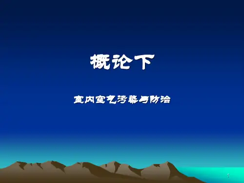 室内空气污染与防治ppt课件