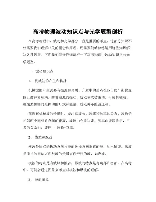 高考物理波动知识点与光学题型剖析