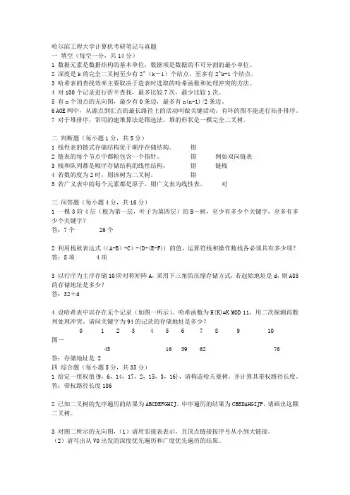 哈工程计算机试题