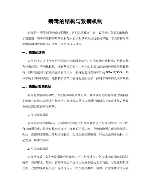病毒的结构与致病机制