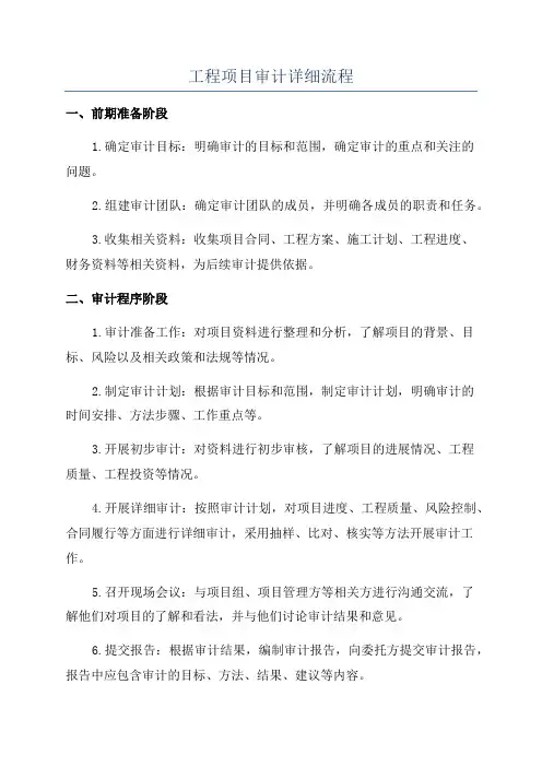 工程项目审计详细流程