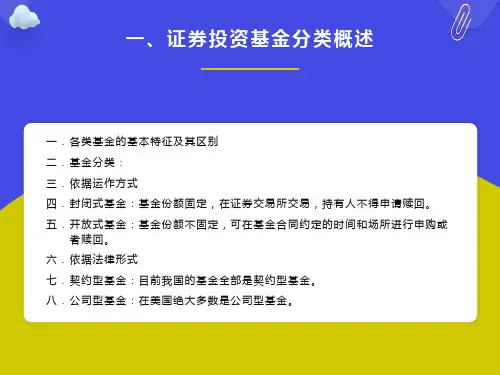 证券投资基金-PPT-第二章