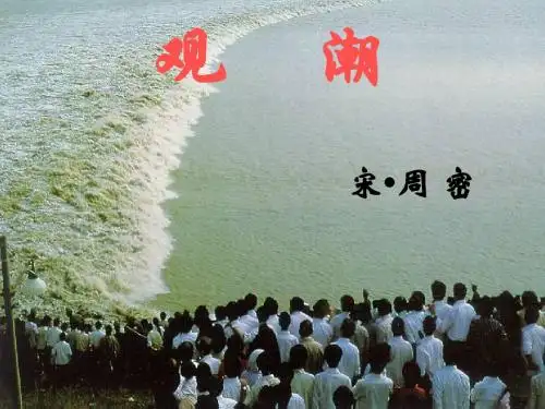 八年级语文上册28《观潮》课件(新版)新人教版