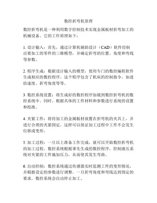 数控折弯机原理